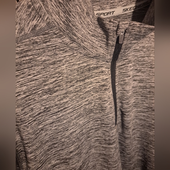 Skechers Mens Activewear Quarter Zip Long Sleeve. LG - Picture 2 of 6